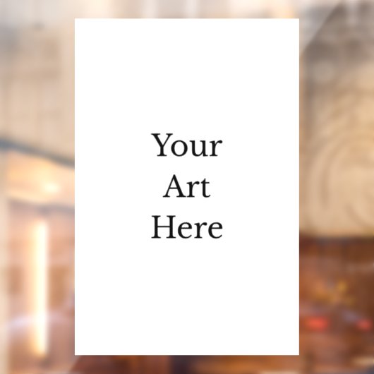 Custom Print Multiple Sizes Raamsticker (Vel 2)