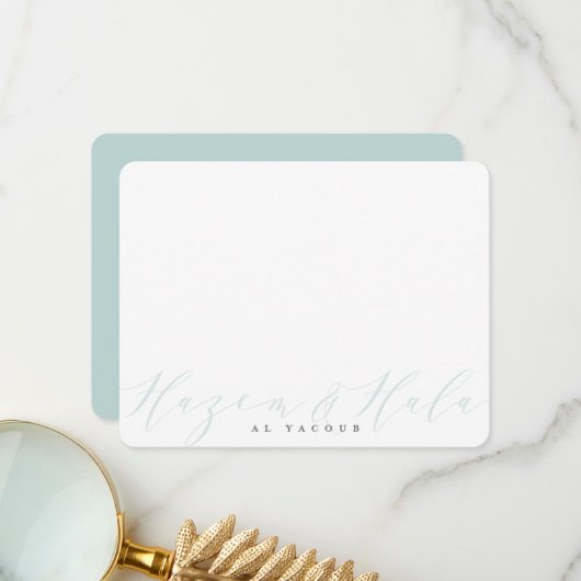 CUSTOM PRINT ORDER etsy ontwerp voor Hala Bedankkaart (Voorkant / Achterkant in situ)