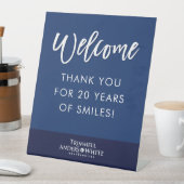 CUSTOM PRINT ORDER Kelsey 20ste Jubileum Welkom Reclamebord Met Voetstuk (Insitu)