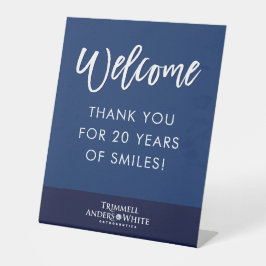 CUSTOM PRINT ORDER Kelsey 20ste Jubileum Welkom Reclamebord Met Voetstuk