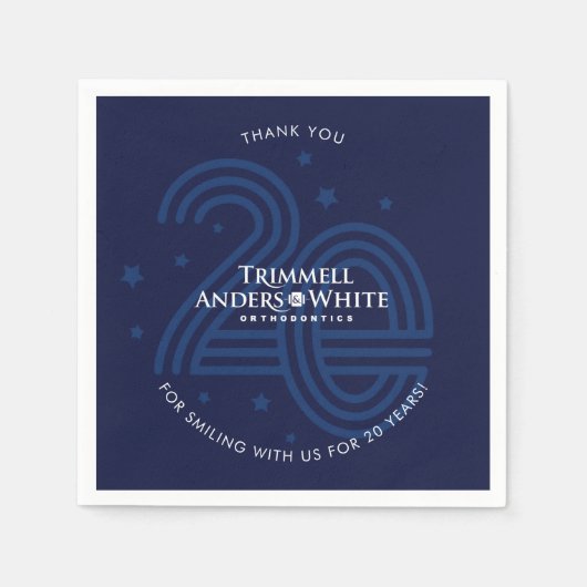 CUSTOM PRINT ORDER voor Kelsey - 20e insert Servet (Voorkant)