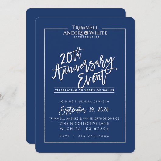 CUSTOM PRINT ORDER voor Kelsey - 20e Jubileum Kaart (Voorkant / Achterkant)