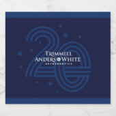 CUSTOM PRINT ORDER voor Kelsey - 20e Jubileum Sparkling Wijnetiket (Enkel label)