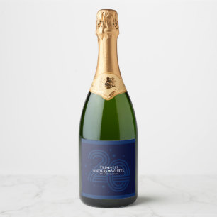 CUSTOM PRINT ORDER voor Kelsey - 20e Jubileum Sparkling Wijnetiket