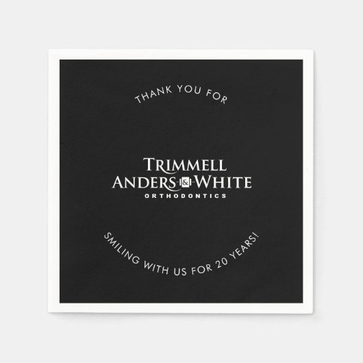 CUSTOM PRINT ORDER voor Kelsey - 20th black Servet (Voorkant)