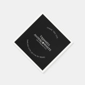 CUSTOM PRINT ORDER voor Kelsey - 20th black Servet (Hoek)