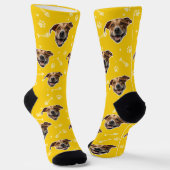 Custom Print Uw Foto Pet Face Sokken Personalisere (Gebogen)