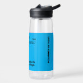 Custom Print Yoga Crew Azure Blue Waterfles (Links)