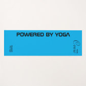 Custom Print Yoga Crew Azure Blue Yogamat (Voorkant (horizontaal))