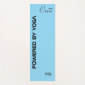 Custom Print Yoga Crew Baby Blue Yogamat (Voorkant)