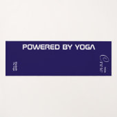 Custom Print Yoga Crew Dark Blue Yogamat (Voorkant (horizontaal))