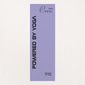 Custom Print Yoga Crew Ocean Pale Purple Yogamat (Voorkant)