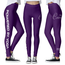 Custom Print Yoga Crew Purple