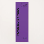Custom Print Yoga Crew Royal Purple Yogamat (Voorkant)