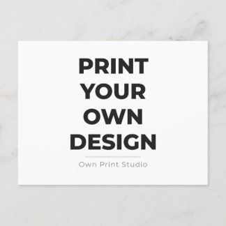 Custom Print Your Own | Printing My Own To Order Uitnodiging Briefkaart