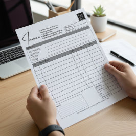 Custom Printable Order Form Business Logo Invoice Notitieblok