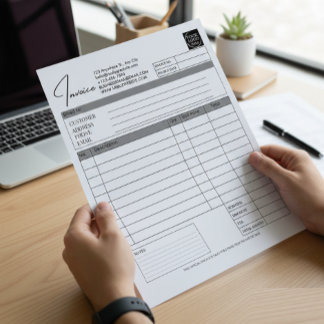 Custom Printable Order Form Business Logo Invoice Notitieblok