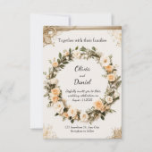 Custom Printable Wedding Template Kaart (Voorkant)