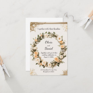 Custom Printable Wedding Template Kaart
