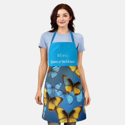 Custom Printed Apron. Stylish Kitchen Wear  Schort (Gedragen)