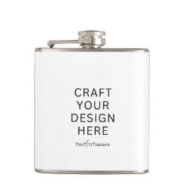 Custom Printed Flask  – Upload Your Own Design Heupfles