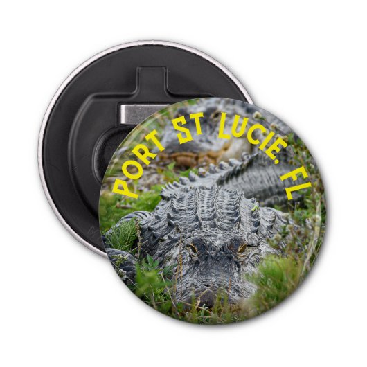 "Custom Printed" Gators Magneetflesopener Button Flesopener (Voorkant)
