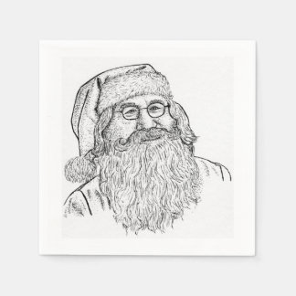Custom Printed Santa Claus Servet