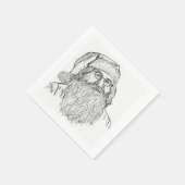 Custom Printed Santa Claus Servet (Hoek)