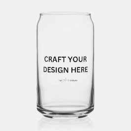 Custom Printed – Upload Your Own Design Blikvorm Glas