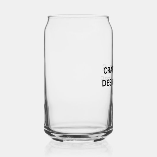 Custom Printed – Upload Your Own Design Blikvorm Glas (Rechts)