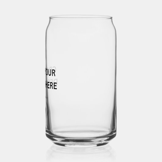 Custom Printed – Upload Your Own Design Blikvorm Glas (Links)