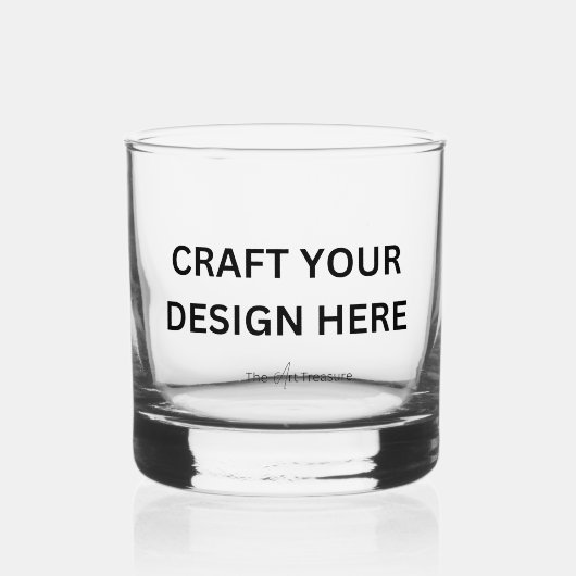 Custom Printed – Upload Your Own Design Whisky Glas (Voorkant)