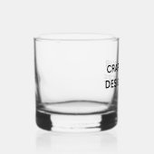 Custom Printed – Upload Your Own Design Whisky Glas (Rechts)