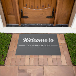 Custom Printed Welcome Mat with Name or Design