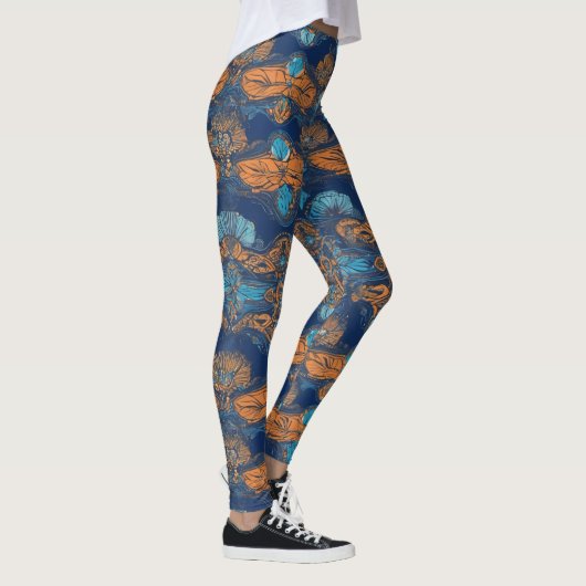 Custom Printed Yoga Pants Trendy Design voor Yoga Leggings (Rechts)