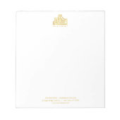 Custom Professional 5.5" x 6" Notepad – 40 Pages Notitieblok (Voorkant)