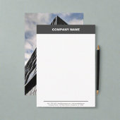 Custom Professional Bedrijfsnaam Foto Branded Notitiekaartje