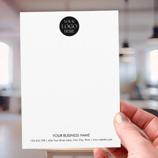 Custom Professional Business Logo Promotional Notitiekaartje