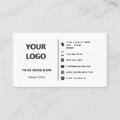 Custom Professional Design Visitekaartje met Logo (Voorkant)