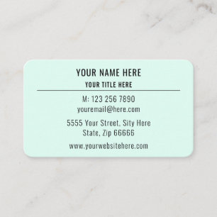 Custom Professional Design Visitekaartje met Logo