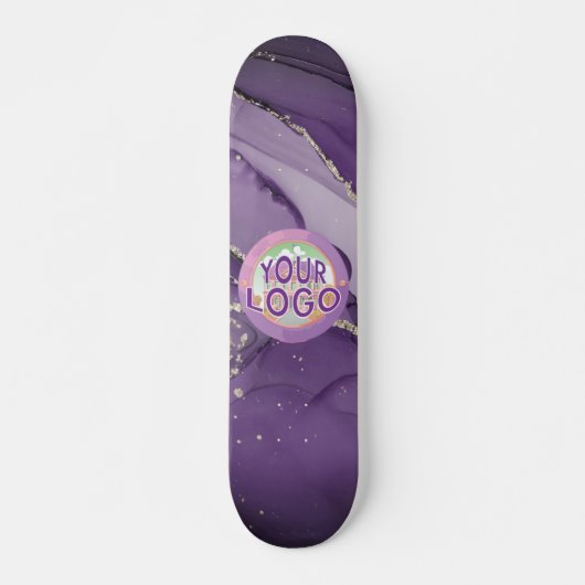 Custom Professional Elegant Business Logo Kantoor Persoonlijk Skateboard (Voorkant)