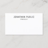 Custom Professional Elegant Modern minimalist Visitekaartje (Voorkant)
