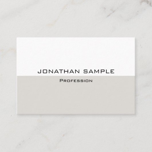 Custom Professional Elegant Moderne Sjabloon Visitekaartje (Voorkant)