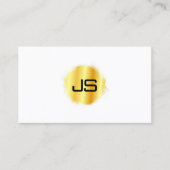 Custom Professional Elegant Simple Sjabloon Gold Visitekaartje (Voorkant)