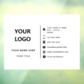 Custom Professional Logo Design Corporation Modern Raamsticker (Vel 3)