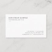 Custom Professional Modern Sleek Minimal Template Visitekaartje (Voorkant)