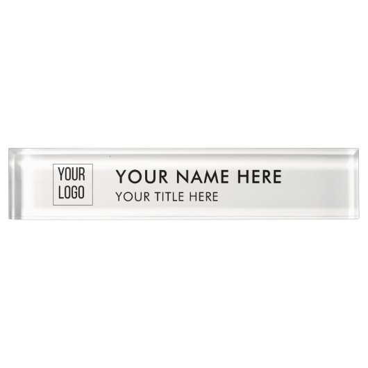 Custom Professional Name Plate Naambordje (Voorkant)