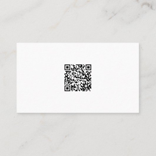 Custom Professional Photo QR Code Visitekaartje (Achterkant)