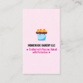 Custom Professional Pink Slogans & Bakery Logo Visitekaartje (Voorkant)