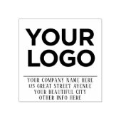 Custom Professional Return Address Business Logo Rubberstempel (Afrduk)